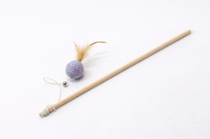 Canne à pêche pour chat