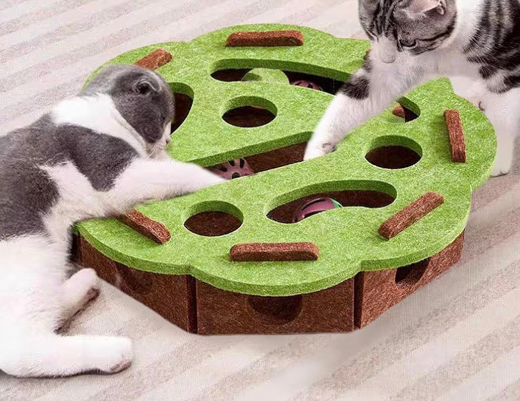 Jouet Interactif en Feutrine pour Chat