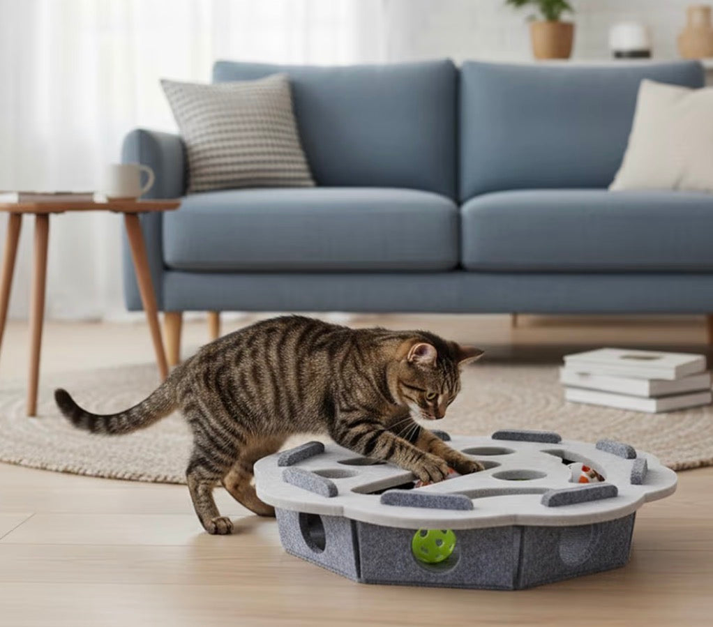 Jouet Interactif en Feutrine pour Chat