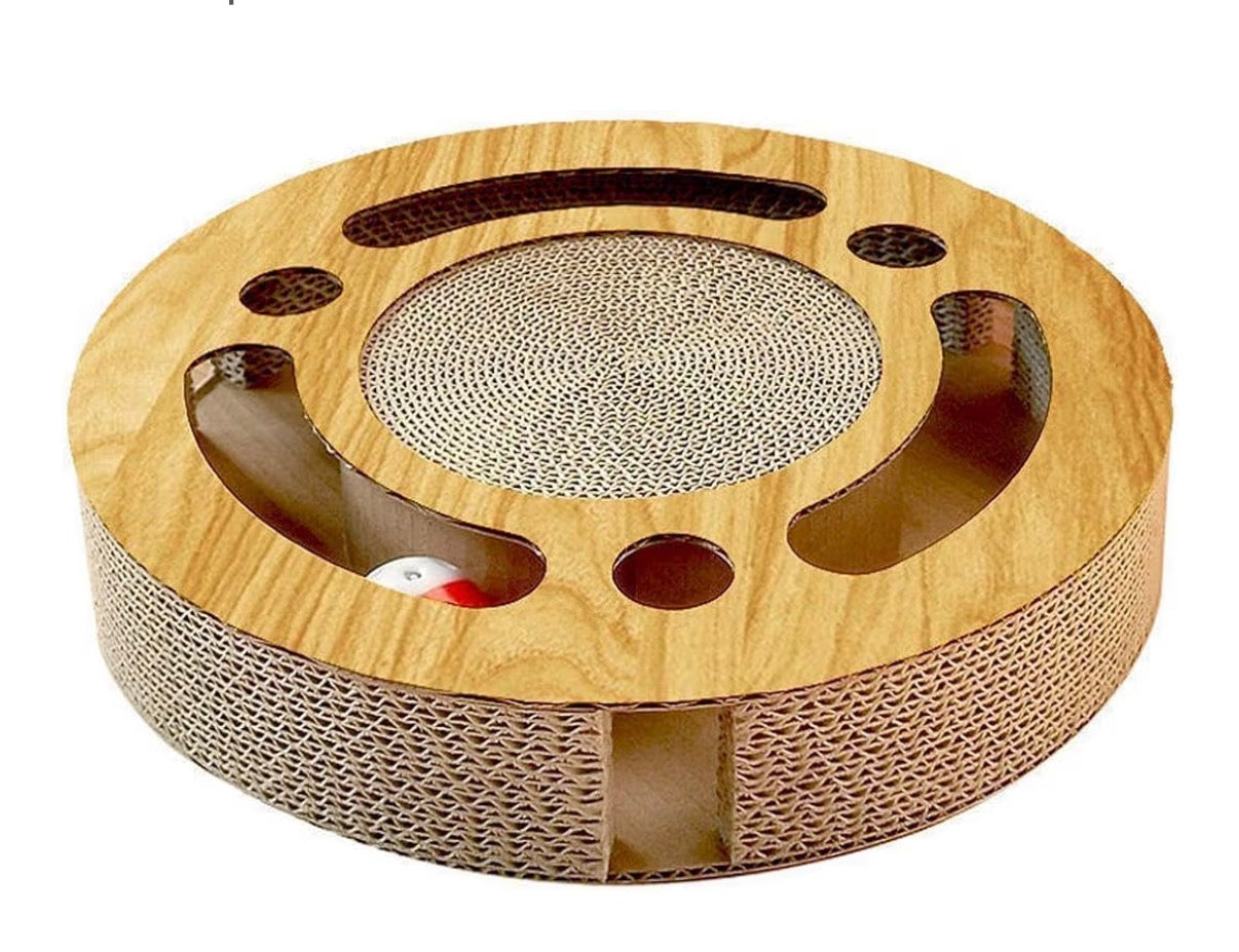 Jeu & griffoir interactif 2-en-1 pour chat