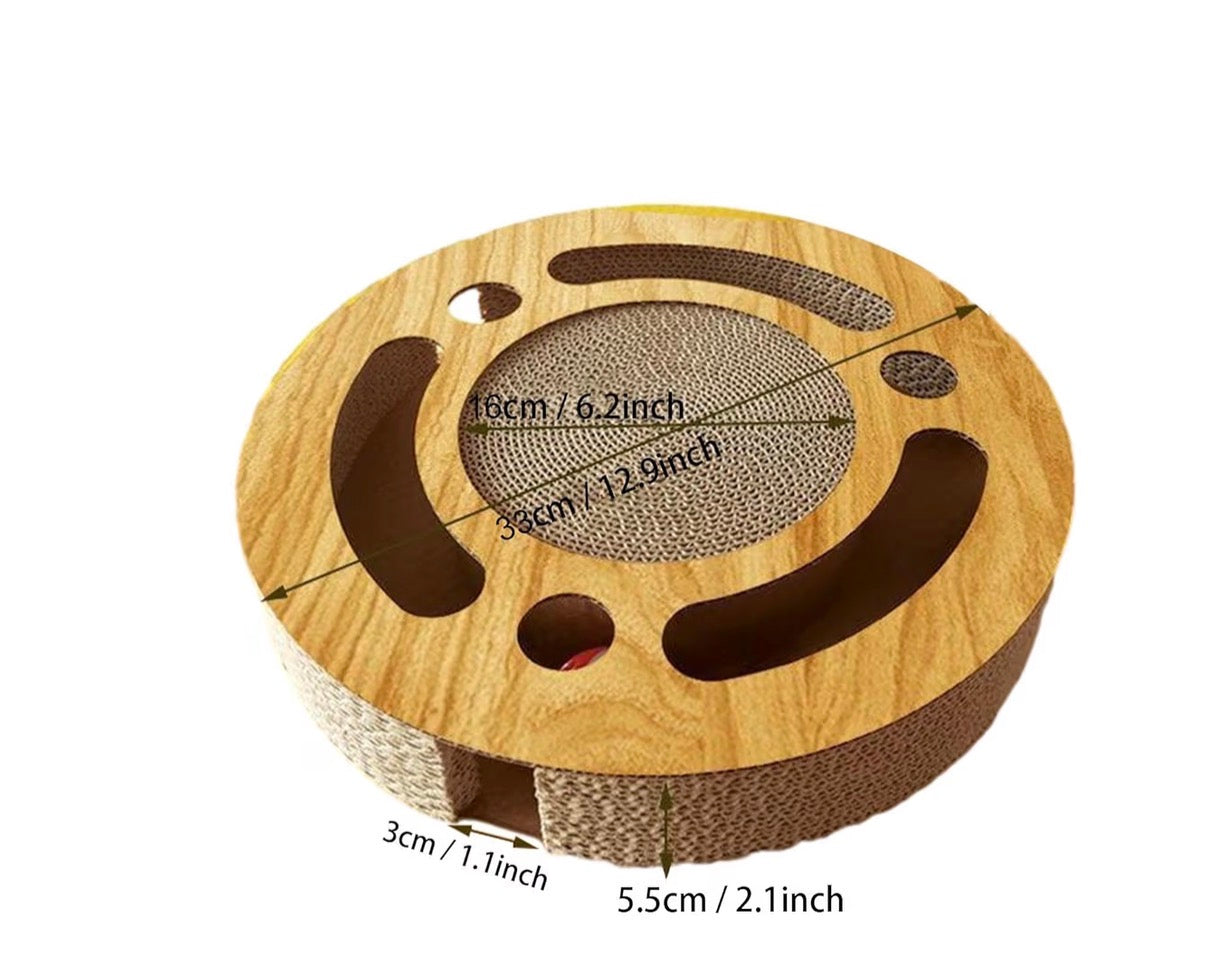 Jeu & griffoir interactif 2-en-1 pour chat