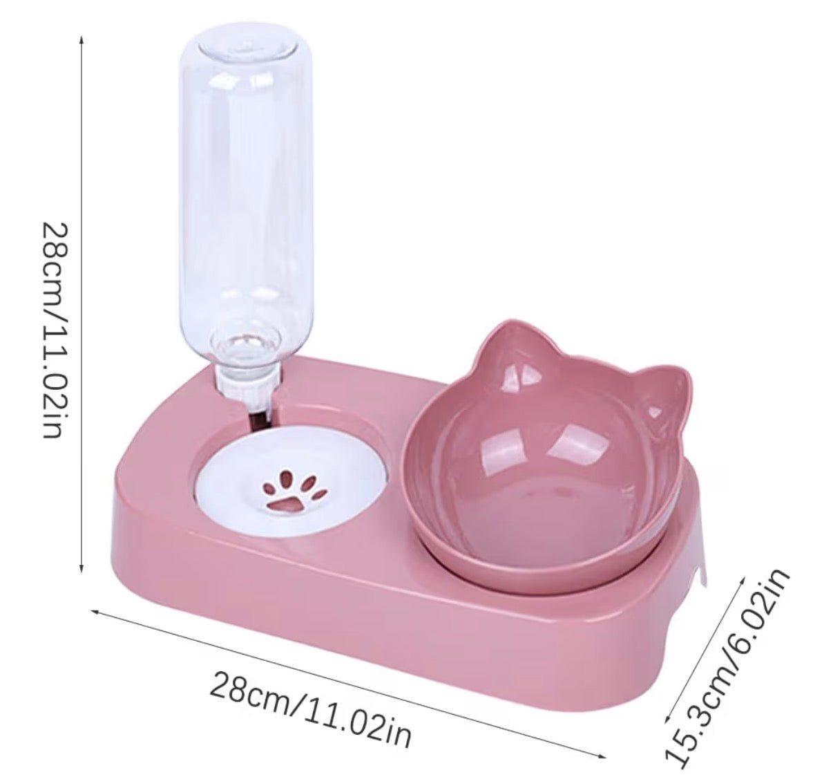 Gamelle surélevée avec distributeur d’eau automatique