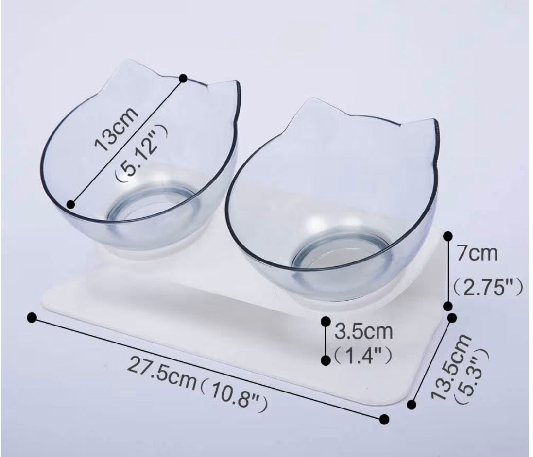 Double Gamelle Inclinée pour Chat