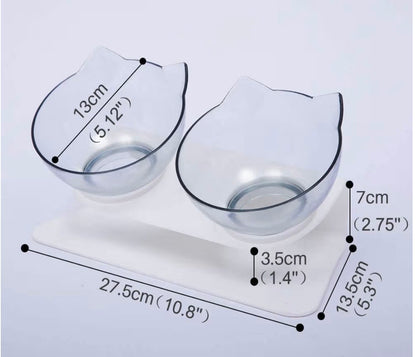 Double Gamelle Inclinée pour Chat