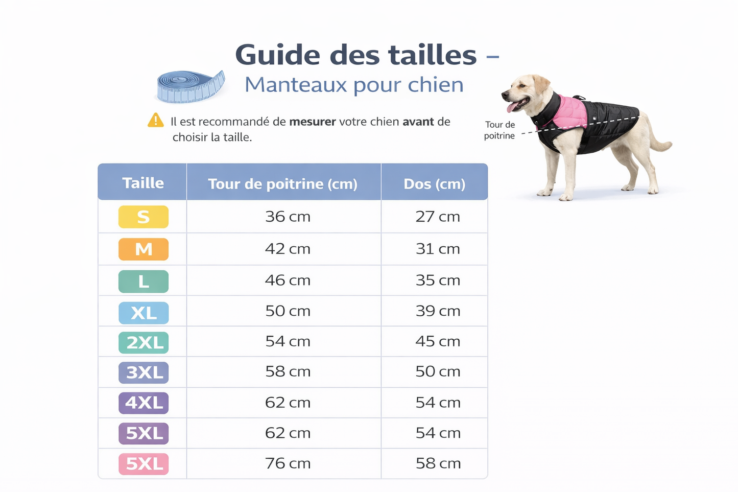 Manteau d’Hiver Chaud pour Chien – Pullover Matelassé Confort & Protection