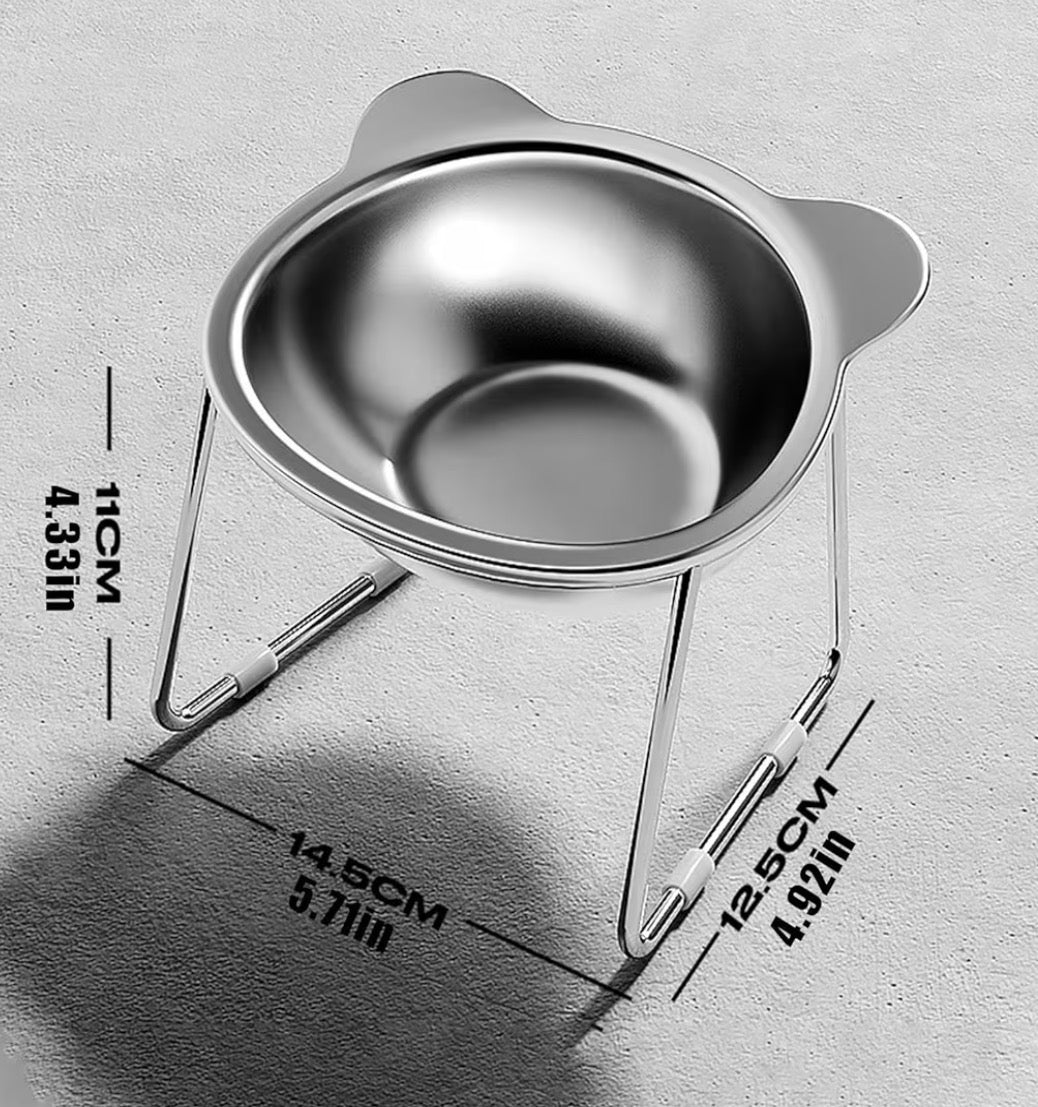 Gamelle Surélevée en Acier Inox