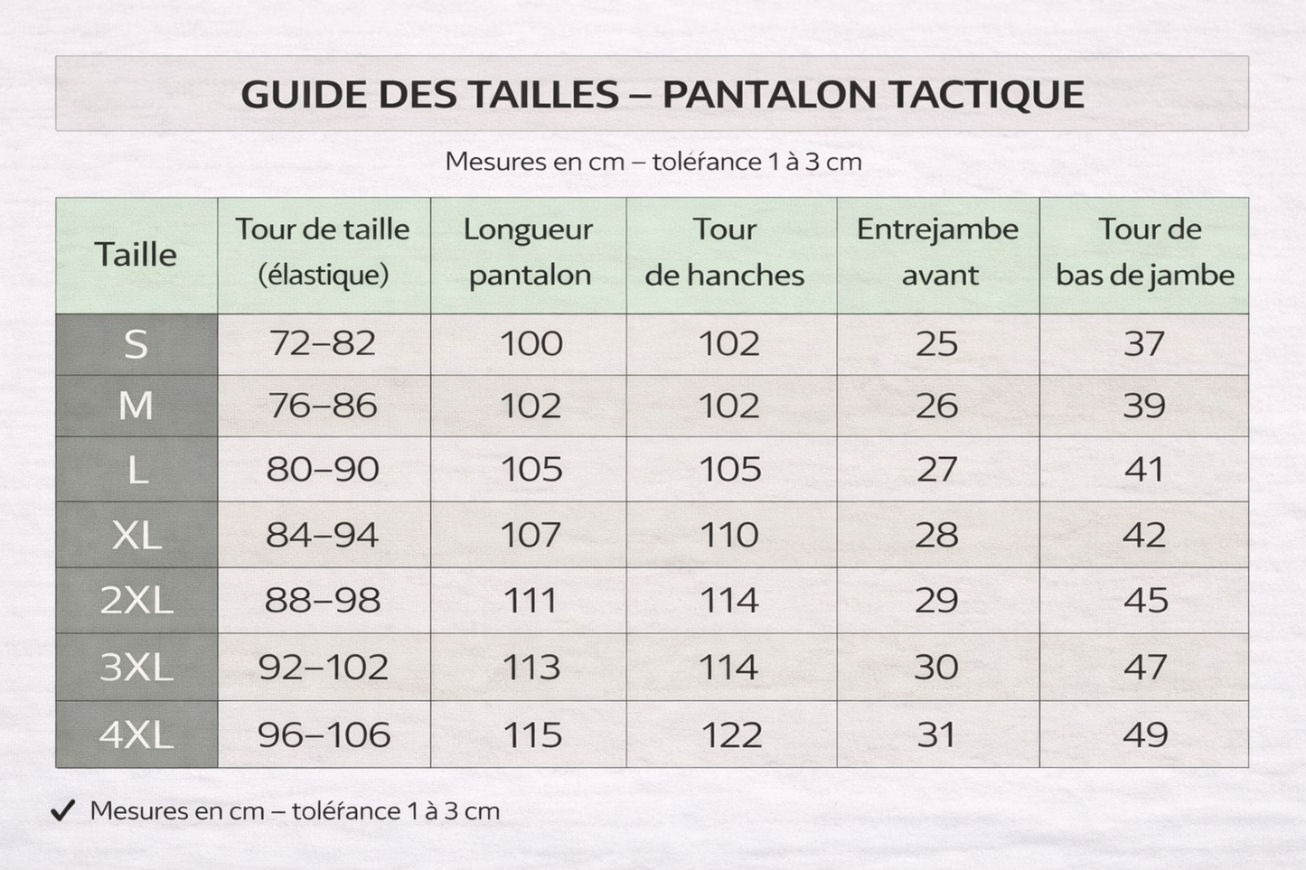 Pantalon Cargo Tactique Déperlant – Style Américain