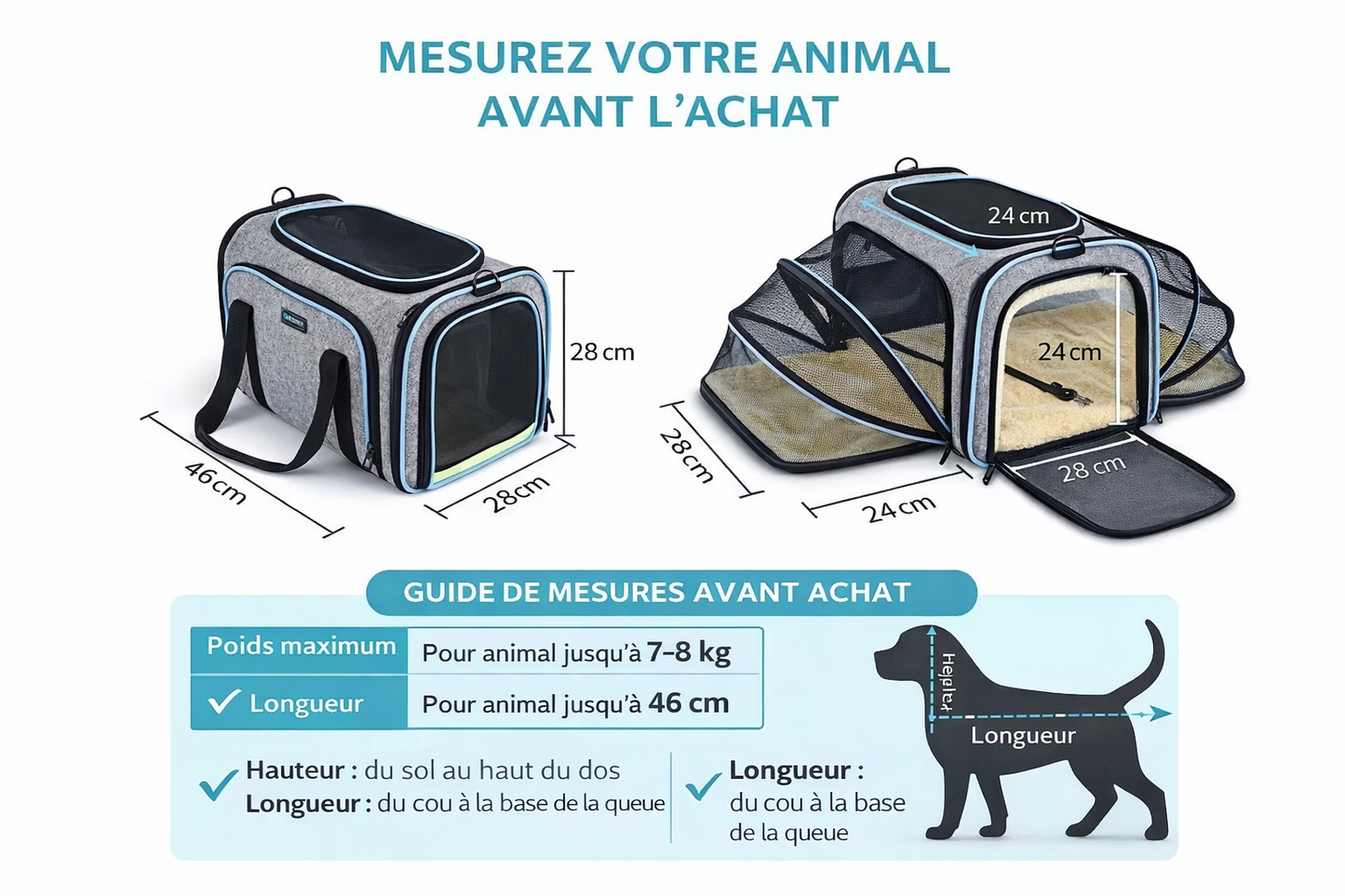 Sac de Transport Extensible pour spécial  voyage