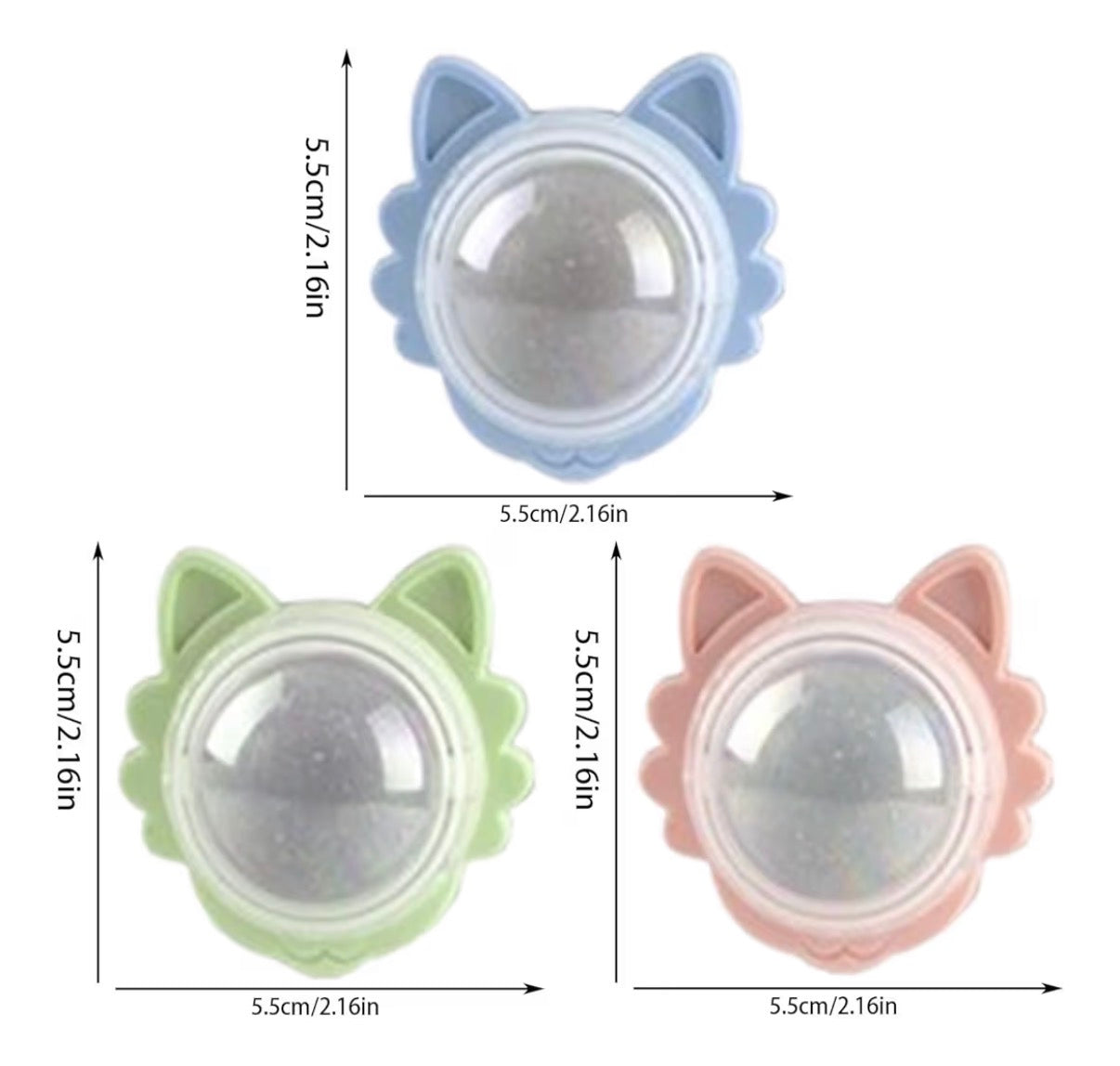 Balles d’herbe à chat  – Jouet dentaire rotatif 360°