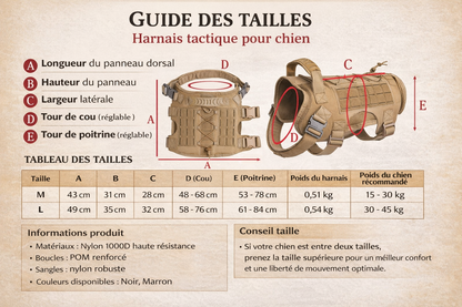 Harnais Tactique pour Chien
