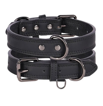 Collier en cuir véritable