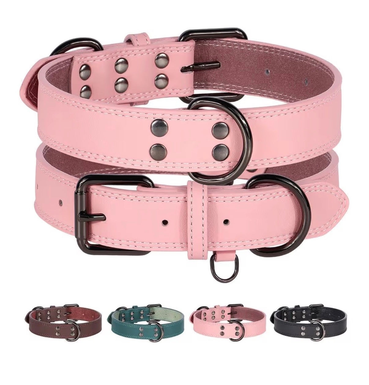 Collier en cuir véritable