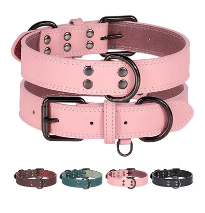 Collier en cuir véritable