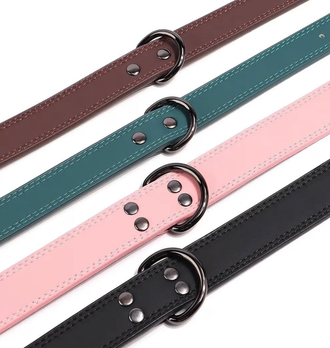 Collier en cuir véritable