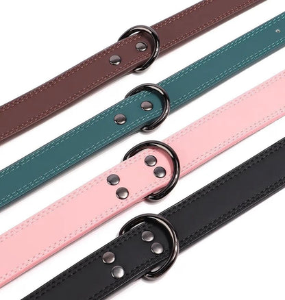 Collier en cuir véritable