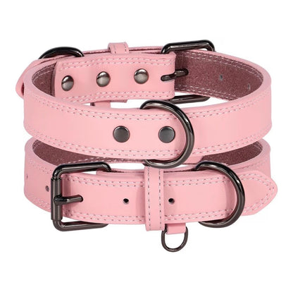 Collier en cuir véritable