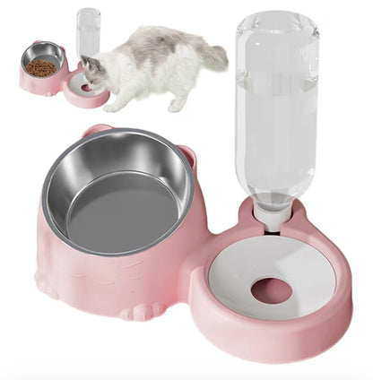 Double Gamelle Automatique avec Fontaine –  Chien et Chat