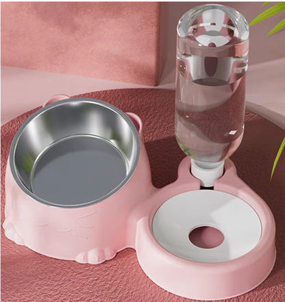 Double Gamelle Automatique avec Fontaine –  Chien et Chat