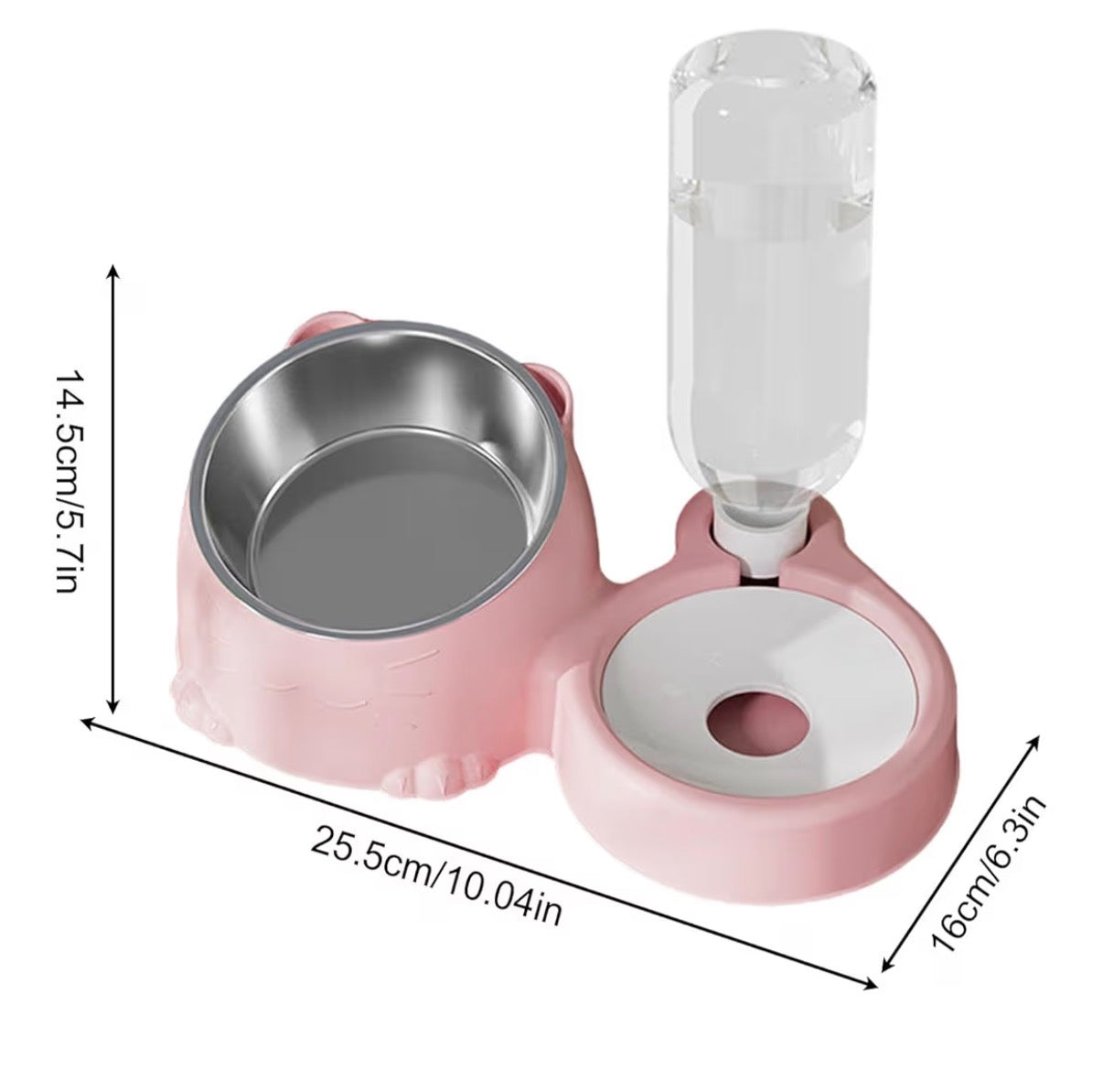 Double Gamelle Automatique avec Fontaine –  Chien et Chat