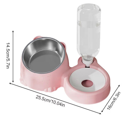 Double Gamelle Automatique avec Fontaine –  Chien et Chat
