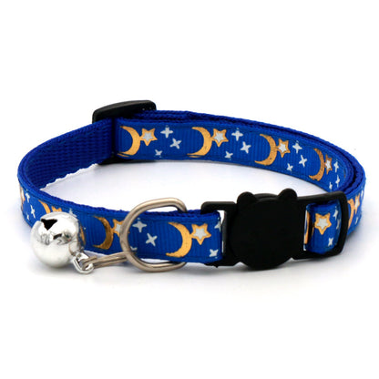 Collier lune & étoiles pour chat