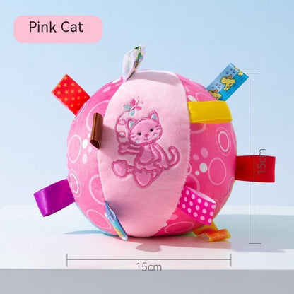 Jouet sonore en peluche balle