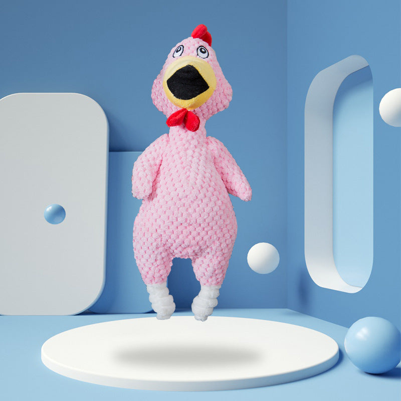 Jouet sonore en peluche Poulet & Dinosaure