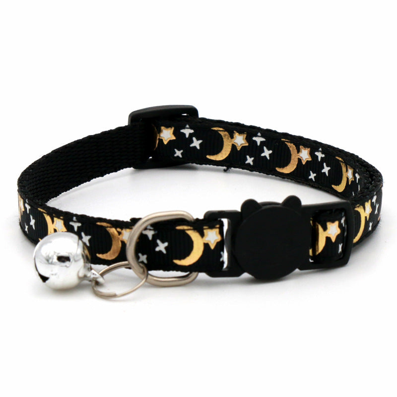 Collier lune & étoiles pour chat