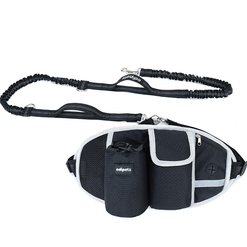 Ceinture de promenade mains libres + laisse traction