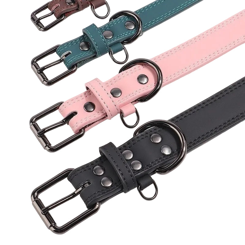 Collier en cuir véritable